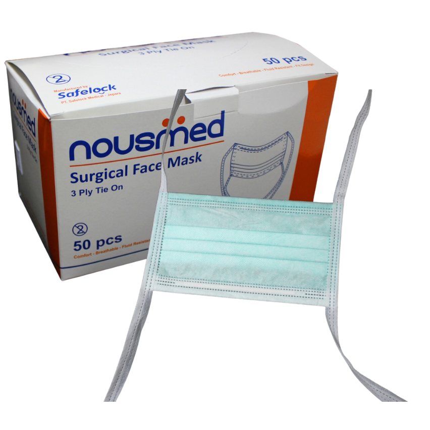 NOUSMED® SURGICAL FACE MASK TIE ON