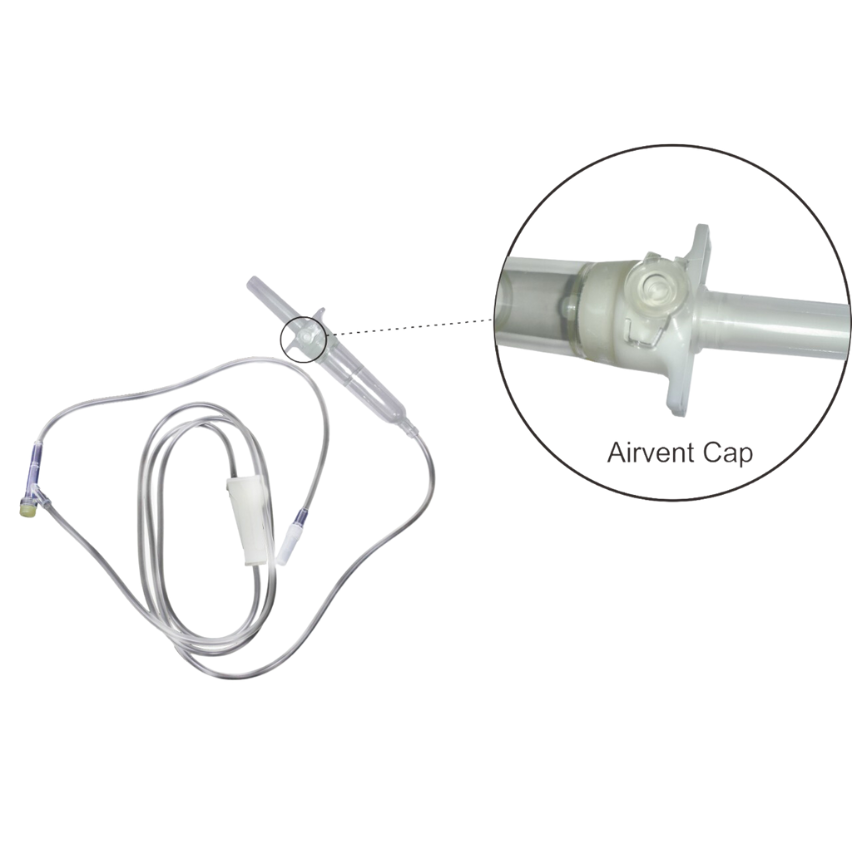 NOUSMED® INFUSION SET NON AIRVENT TIPE Y LUER SLIP (N 103)